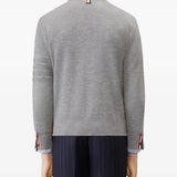 Grey knitwear, full body view