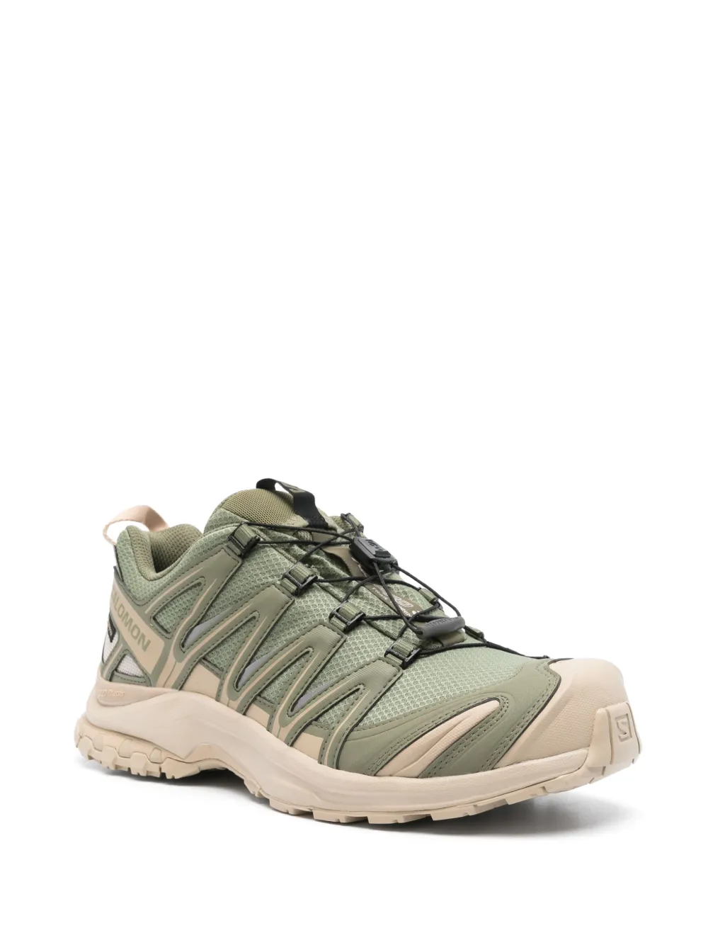 Green sneakers, side view