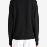 Black hoodie, full body view