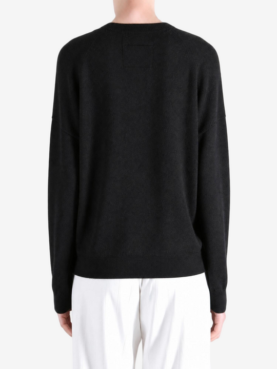 Black hoodie, full body view