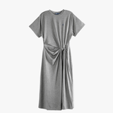 grey dresses ,front view