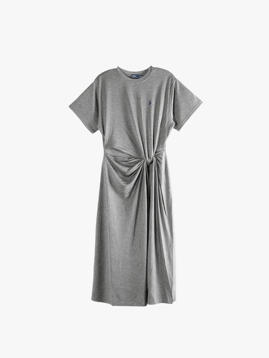grey dresses ,front view