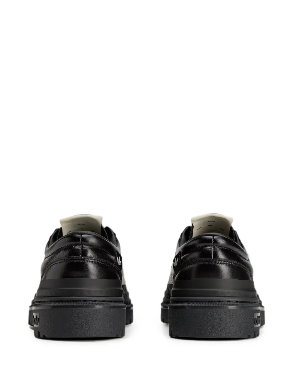 Black sneakers, back view
