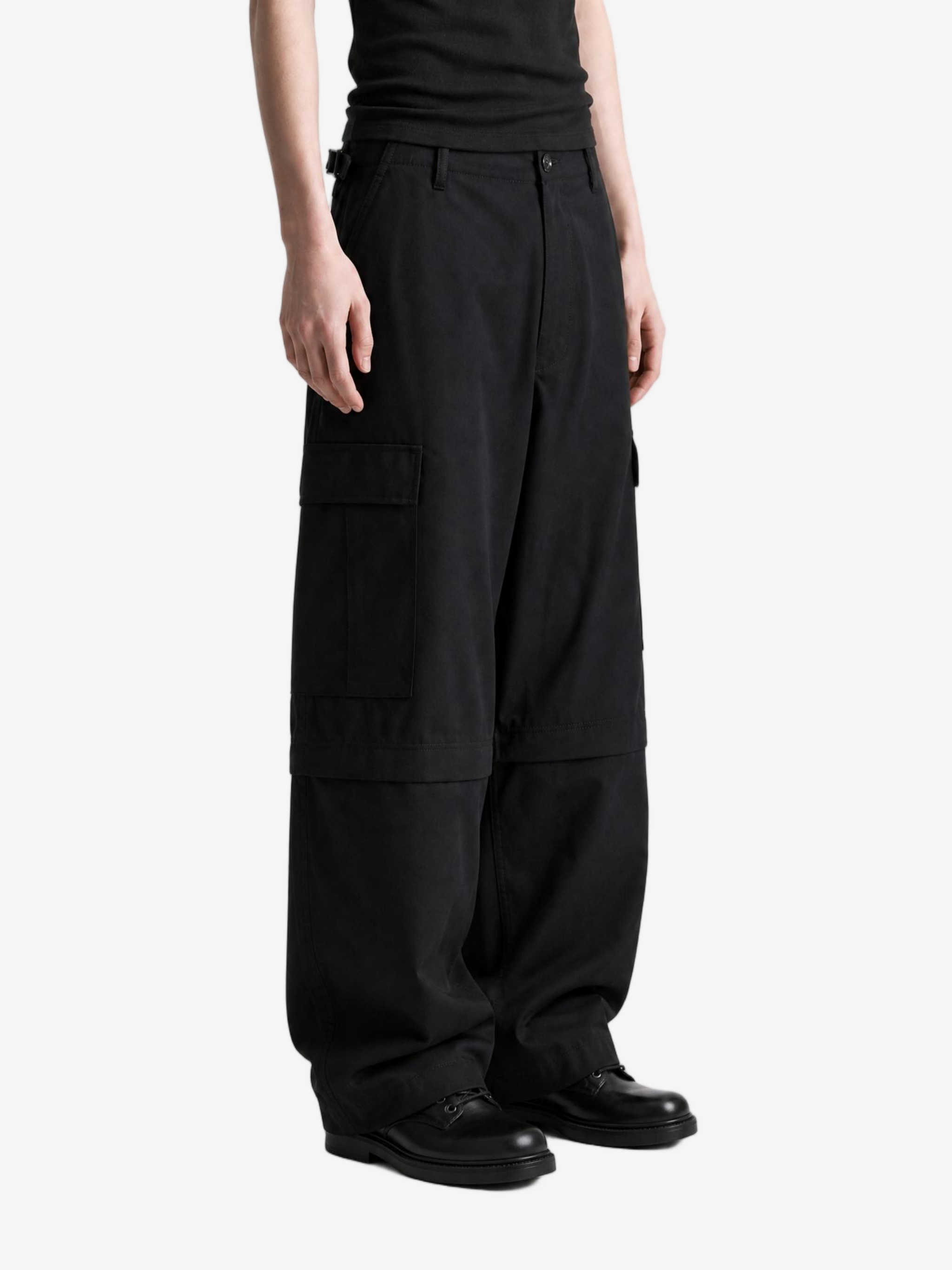 Black pants, full body view