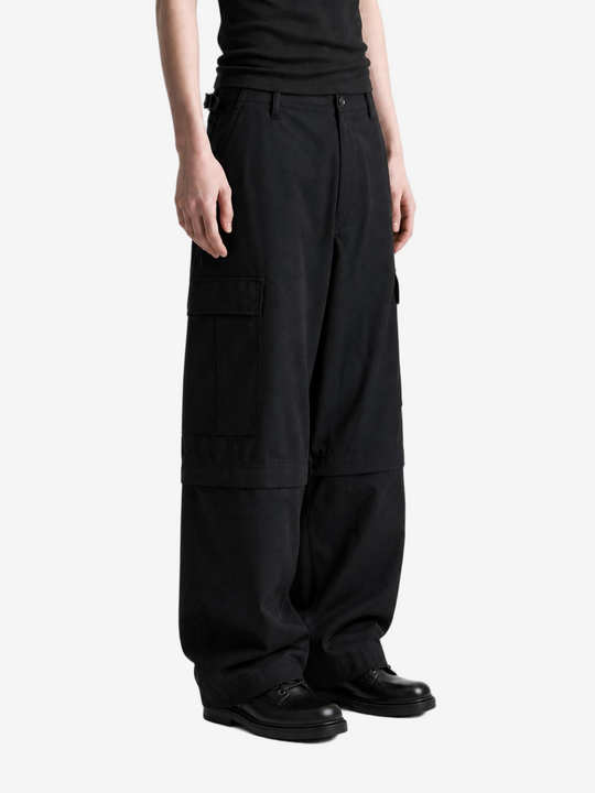 Black pants, full body view
