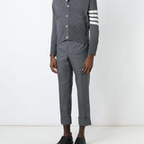 Grey knitwear, full body view