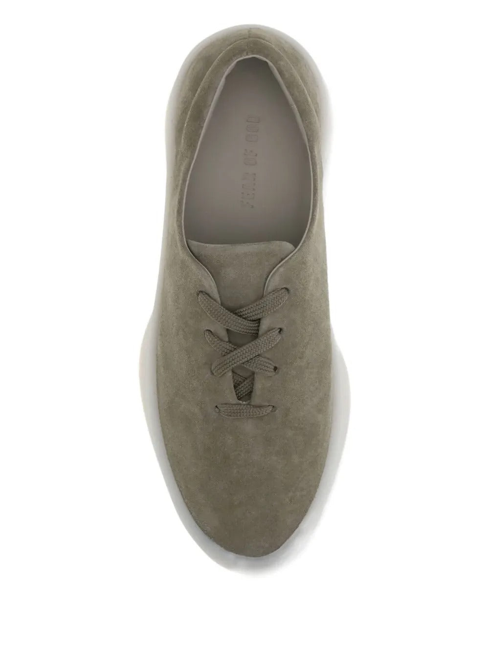 Grey shoes, top view