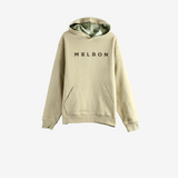 Tan hoodie, front view