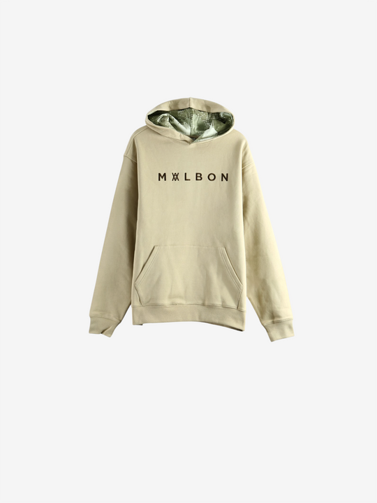 Tan hoodie, front view