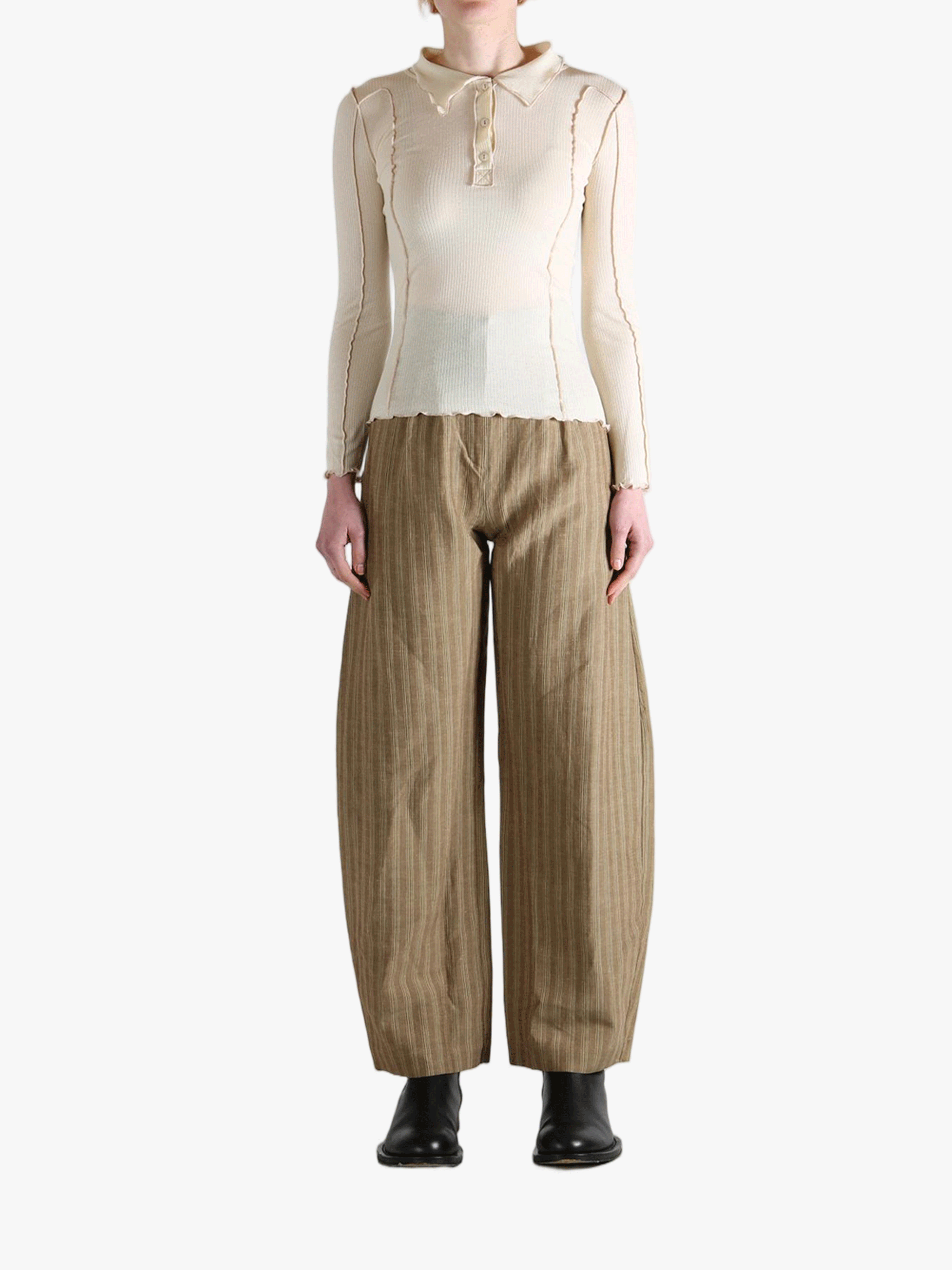 White top,full body view