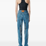 Blue jeans, full body view