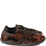 Brown sneakers, front view