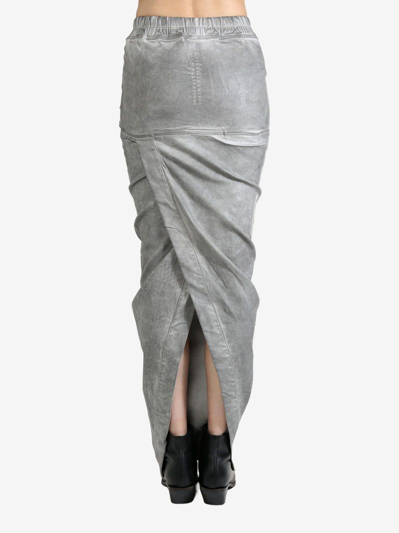 RICK OWENS DRKSHDW - Women Gonna In Denim - Pull On Pillar Skirt