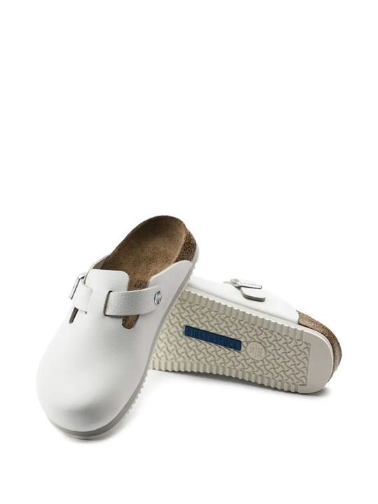 White sandals, bottom view