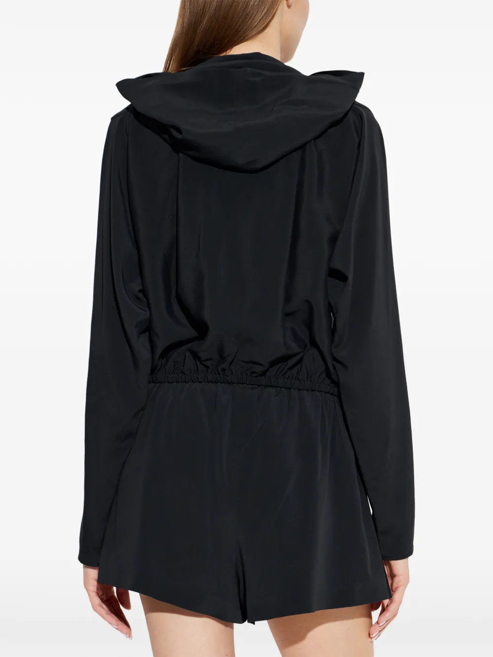 Black hoodie, full body view