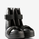 Black sandal, side view