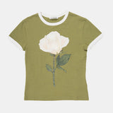 Green t-shirt, front view