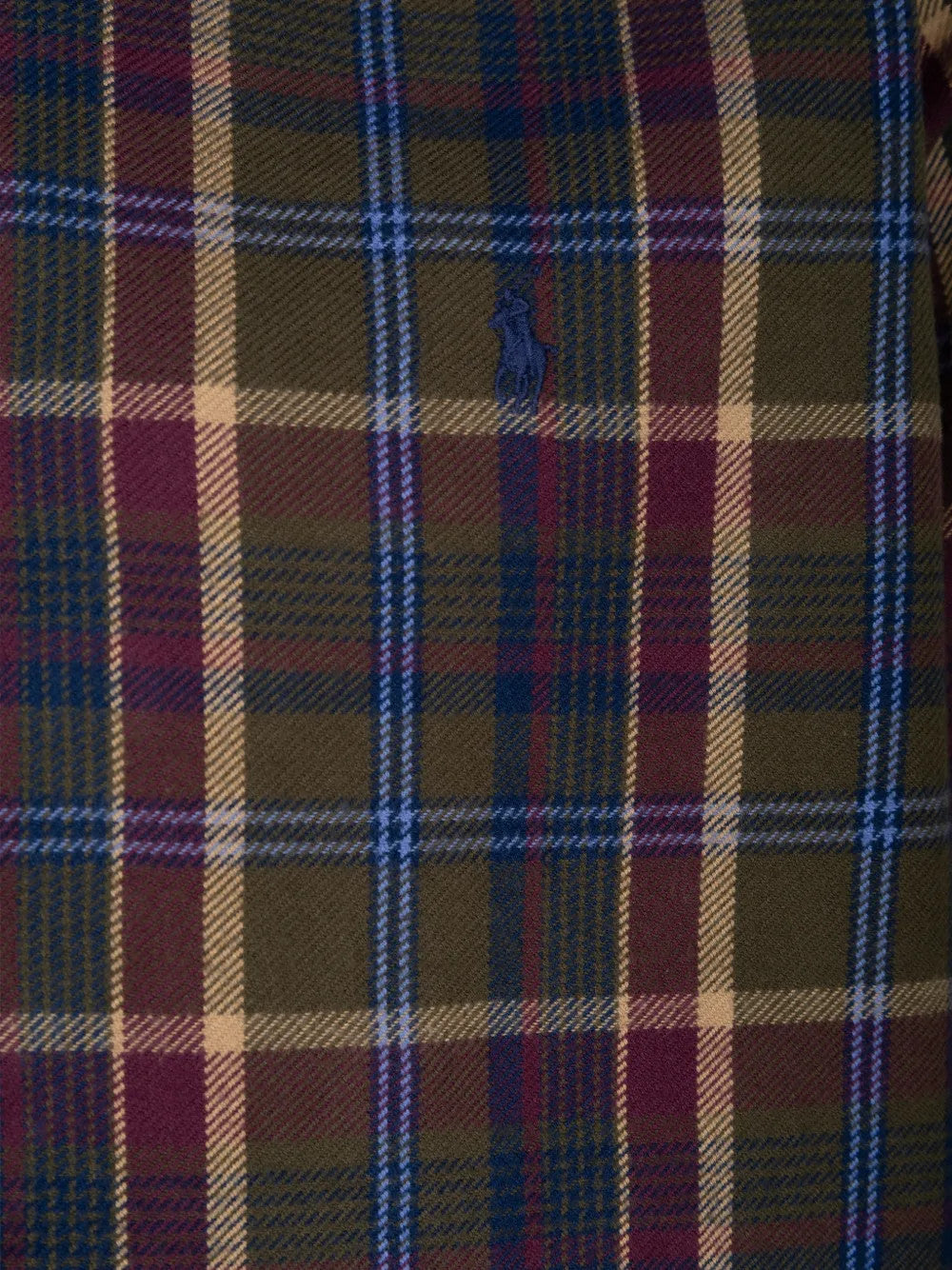 Close up of Green shirt, showing texture of the 100% cotton fabric