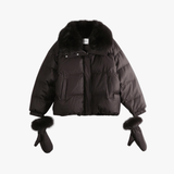 Brown jacket, front view