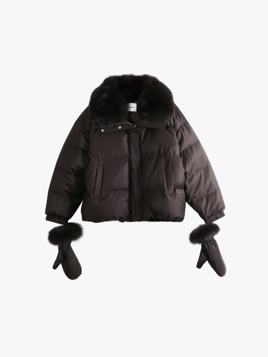 Brown jacket, front view