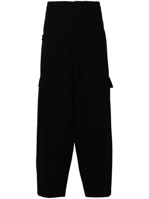 YOHJI YAMAMOTO POUR HOMME - Men Wool Gabardine Tab Wide Pant