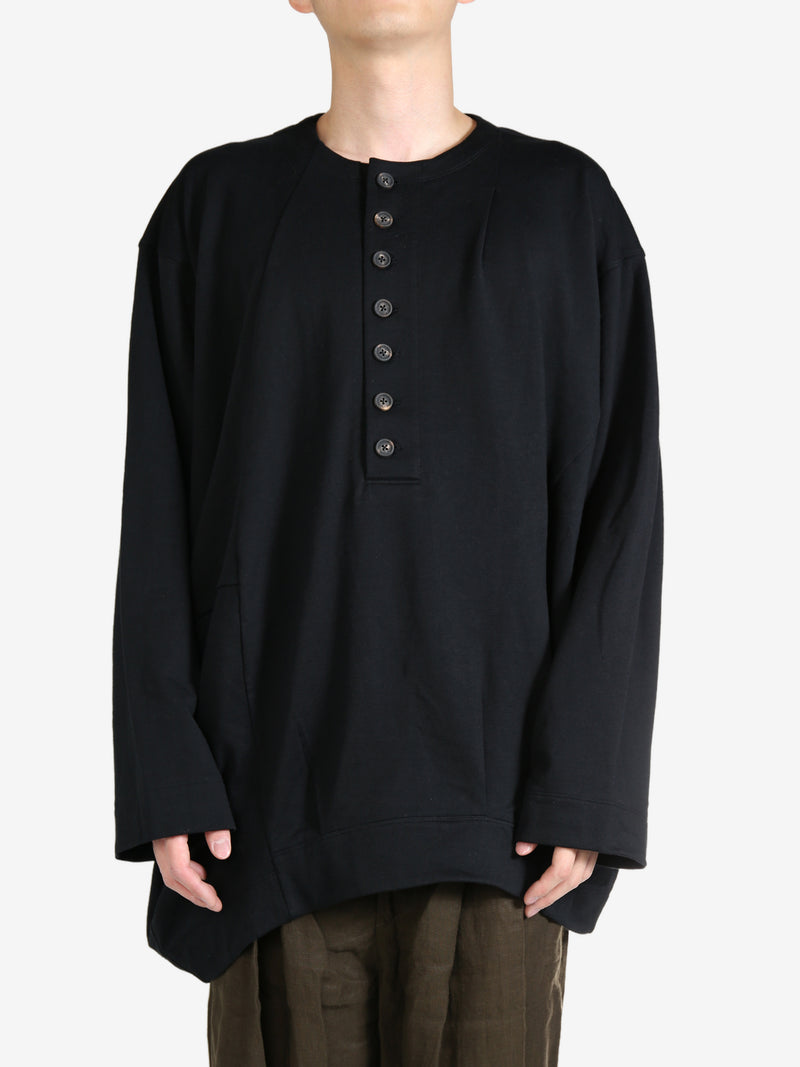 ZIGGY CHEN - Men Henley-Neck Long Sleeves Shirt