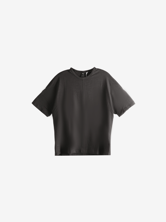 Black t-shirt, front view