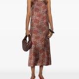 Red dresses, full body view