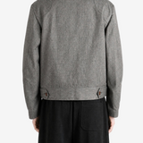 Grey jacket, full body view
