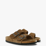 Brown sandals, front view