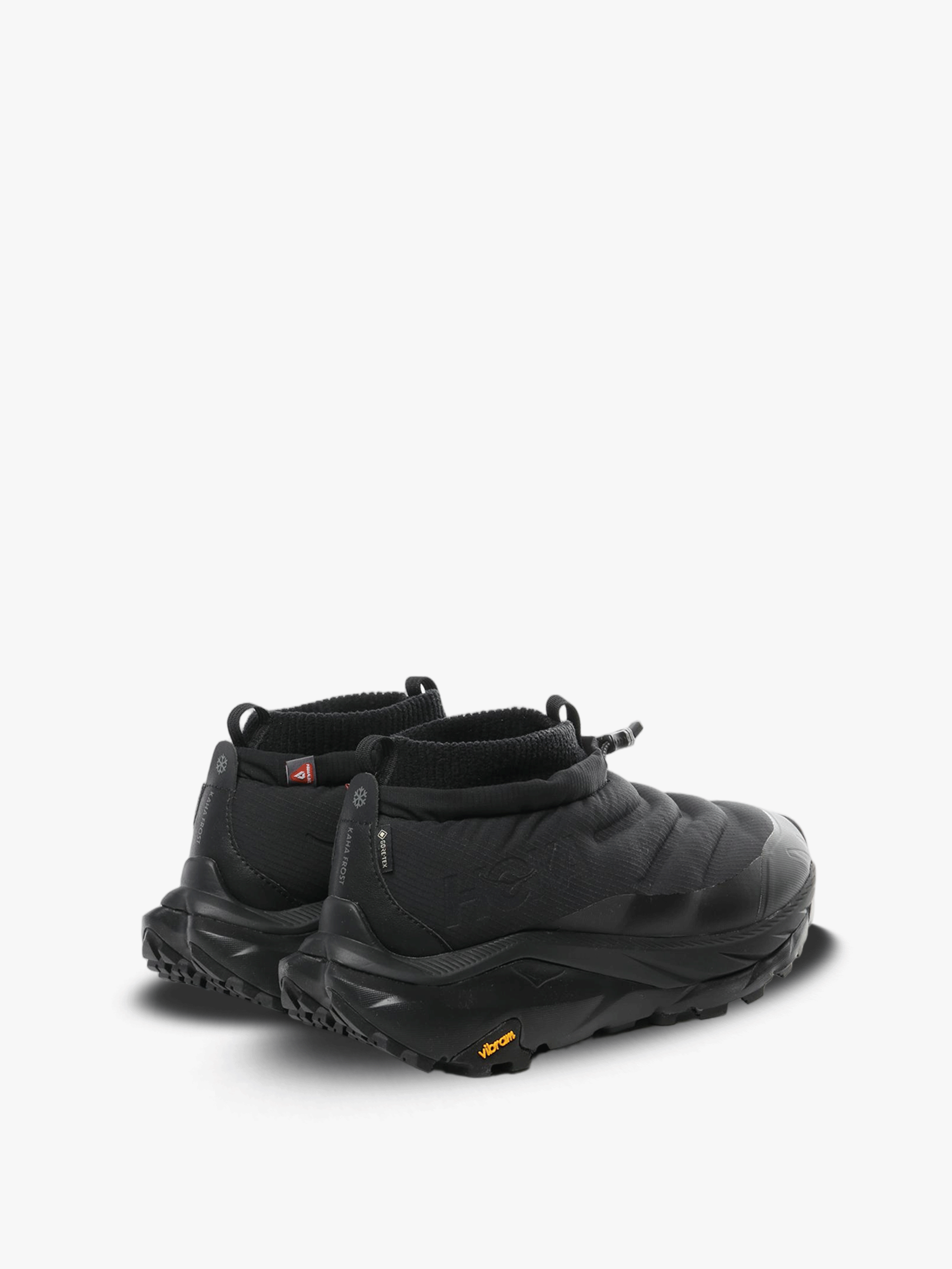 Black high-top sneaker,back view