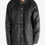 Balck jackets-coats worn by a person, showing the fit