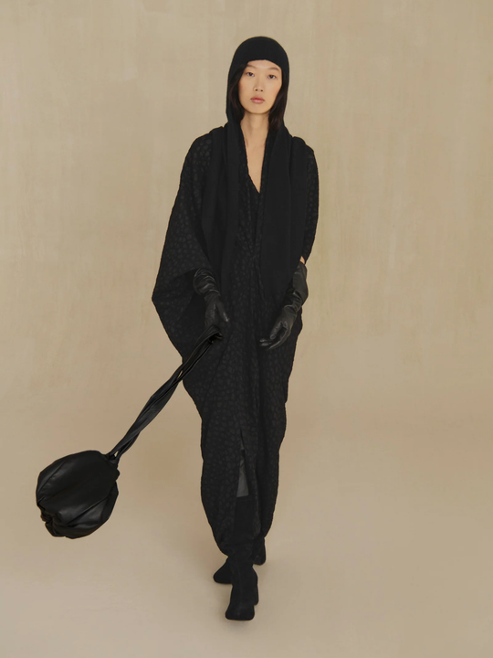 Black dress, full body view