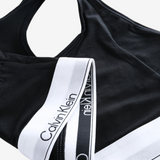 Black activewear, front view