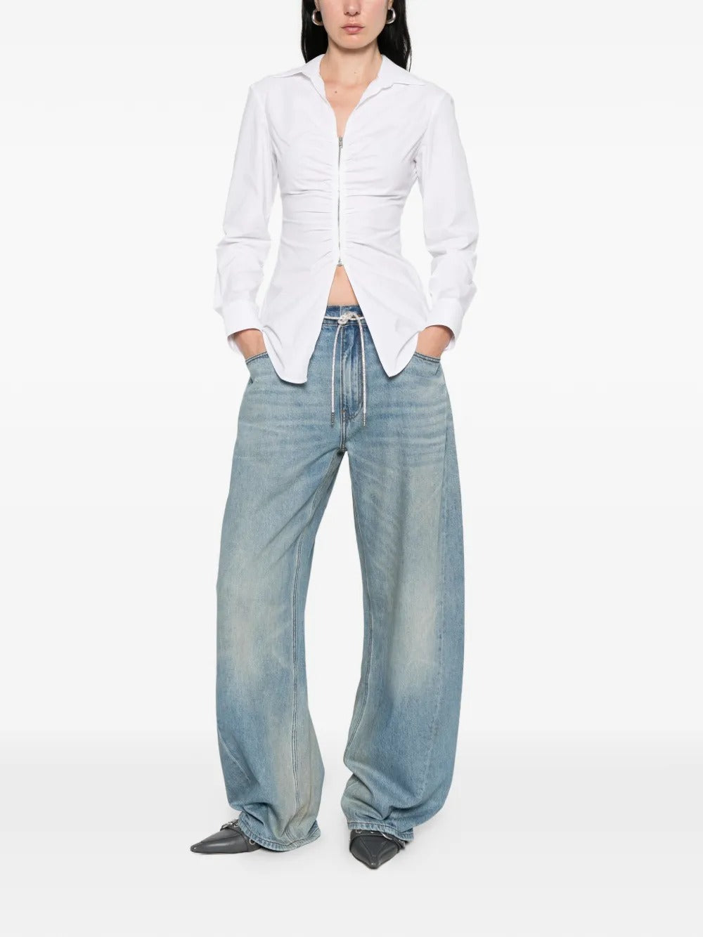Blue jeans, full body view