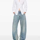 Blue jeans, full body view