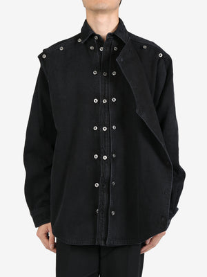 Y/PROJECT - Men Evergreen Snap Off Denim Shirt