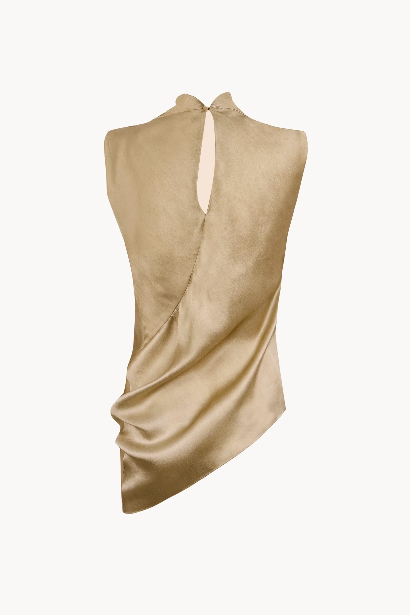 Tan top, back view