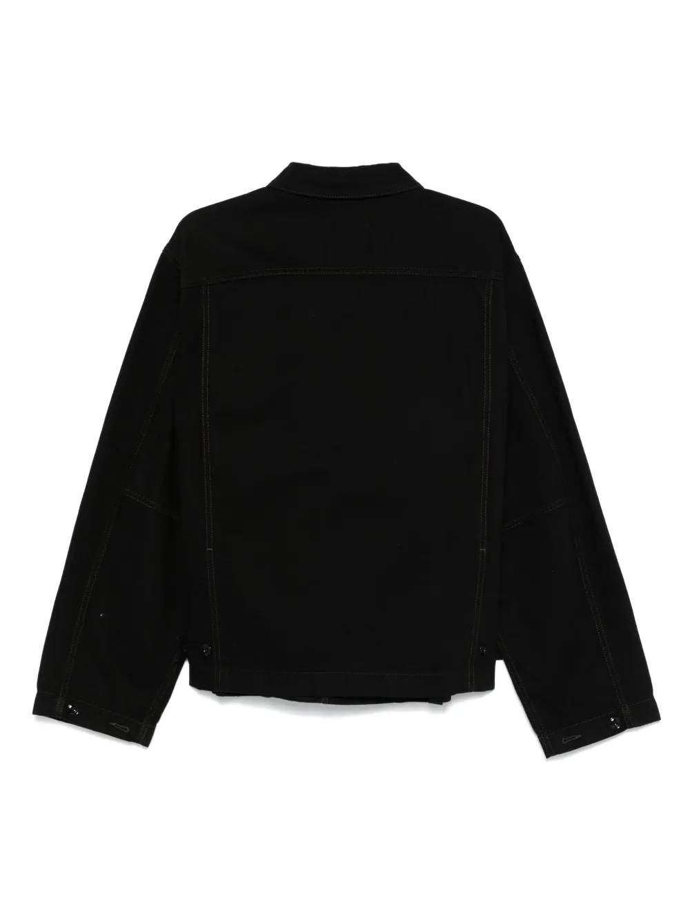 Black jacket, back view