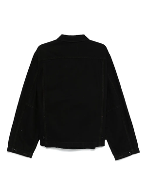 Black jacket, back view