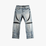 Blue jeans, front view