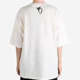Tan t-shirt, full body view