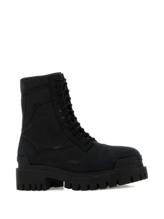 Black boots, side view