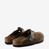 Brown shoes, back view