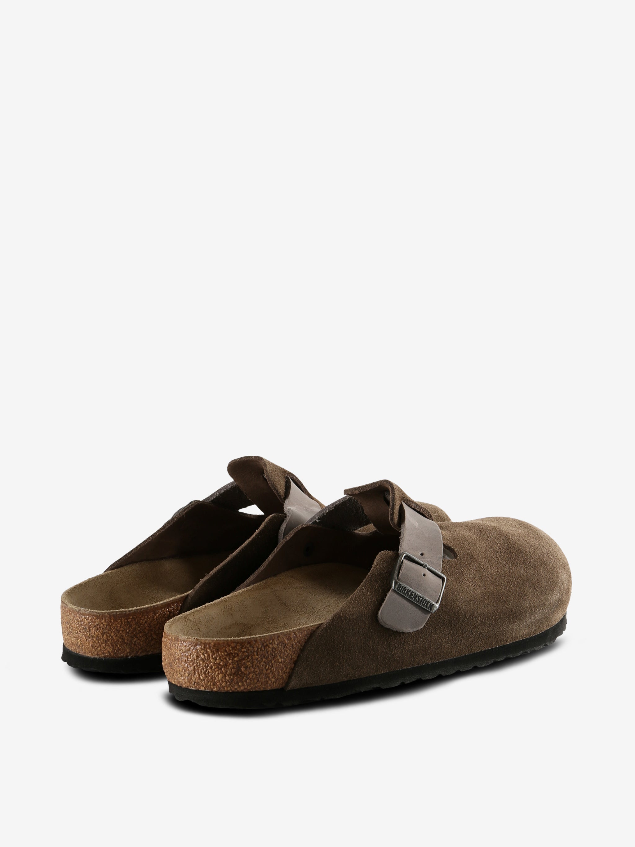 Brown shoes, back view