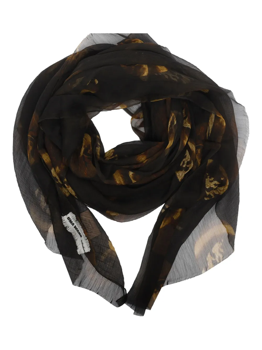 brown scarves,front view