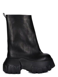 Black boot, side view