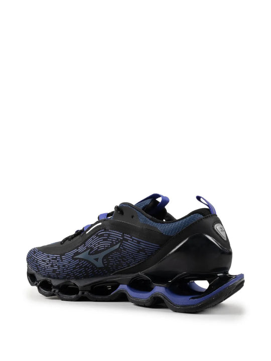 Blue shoes, side view