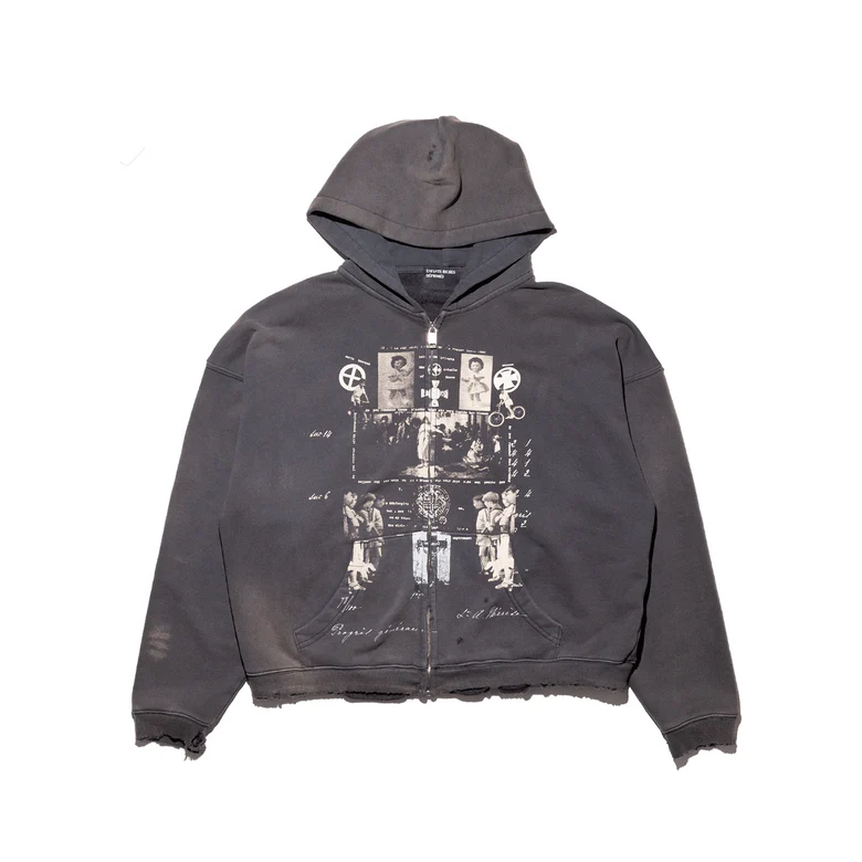 Black hoodie, front view