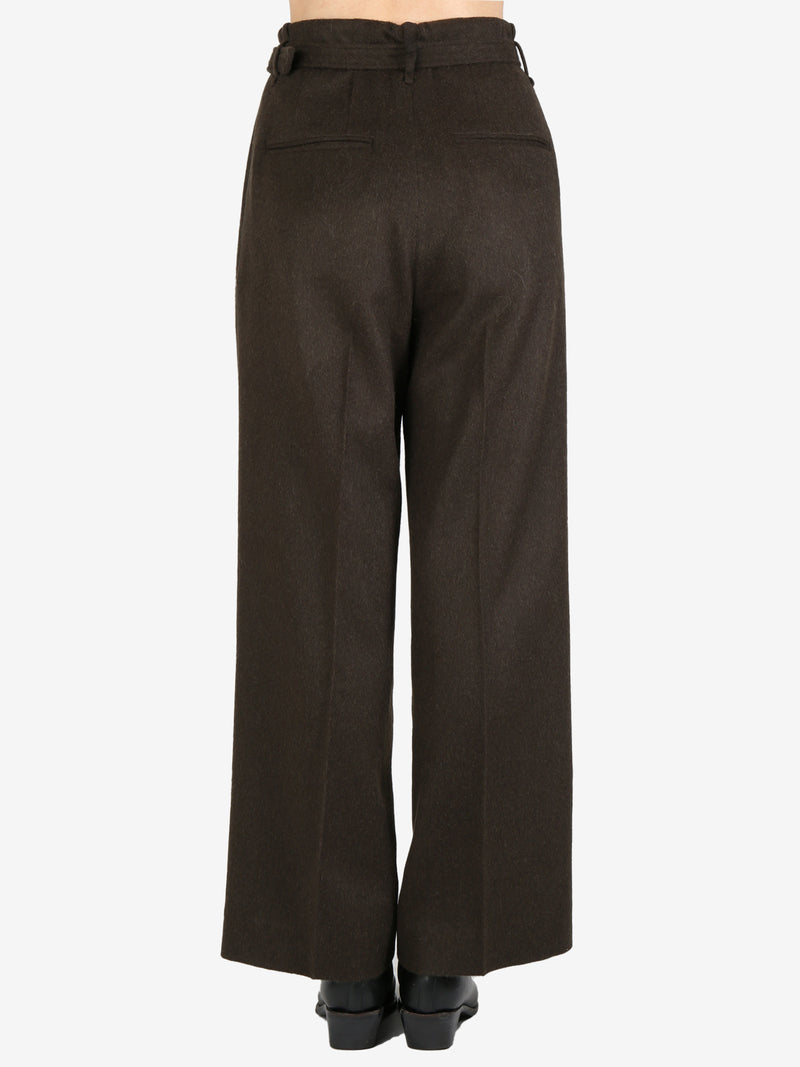 AURALEE - Women Baby Camel Flannerl Slacks